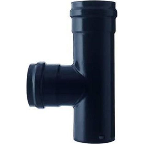 RACCORDO A T F/F PER STUFA A PELLET DIAM 12 NERO OPACO PESANTE MM.1,2 FER 291569 (1/3)