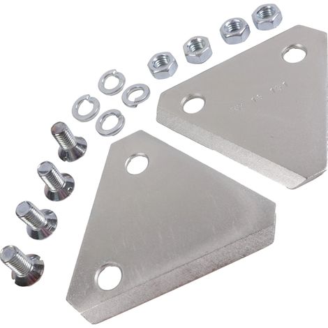 2x lames de tondeuse à gazon de 7,5 cm pour Brill Hattrick 32 36 E EC ED EH ES EH EHC Basique (1/2)