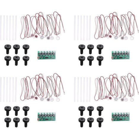 Kit de bricolaje con módulo humidificador 4X, placa de control de nebulización, nebulizador ultrasónico, controlador de niebla, placa de circuito impreso, 6 boquillas.