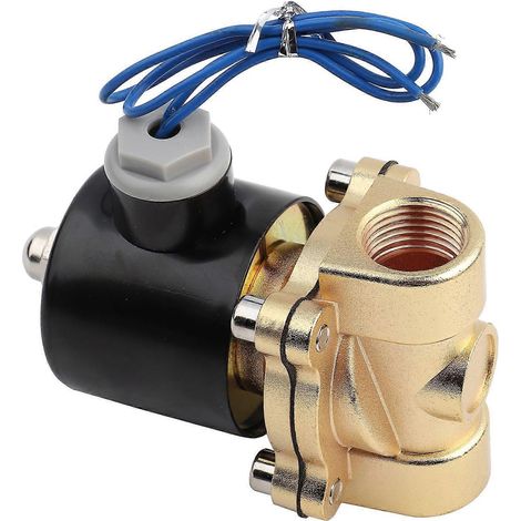 12 V Gleichstrom-Magnetventil, 1/2"-Anschluss, normalerweise geschlossen, für Wasser, Luft, Kraftstoffe und Gase