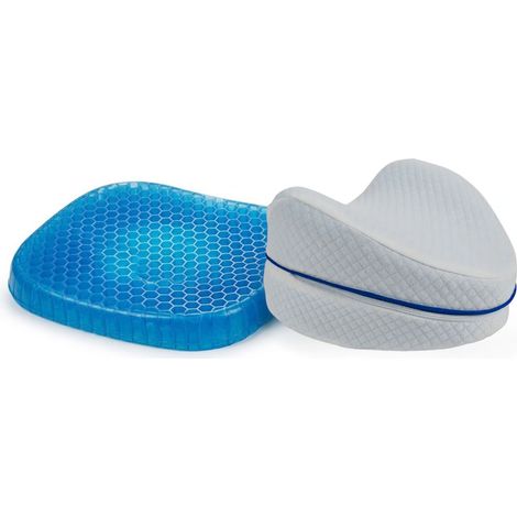 Cuscino Gambe Memory Foam E Cuscino Gel Seduta Sedia Auto Posturale Ortopedico (1/5)