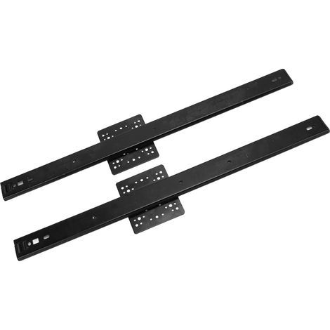 1 paire de rails de porte coulissante dissimulés, 20 pouces, largeur 35mm, 20kg, roulement de charge, pour armoire et placard (1/5)