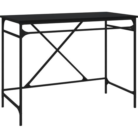 Maison Exclusive - Schreibtisch Schwarz 100x50x75 cm Holzwerkstof (1/5)