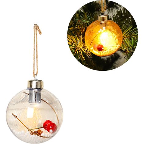 Boules de Noël lumineuses LED - Décoration suspendue pour sapin et intérieur (1/5)