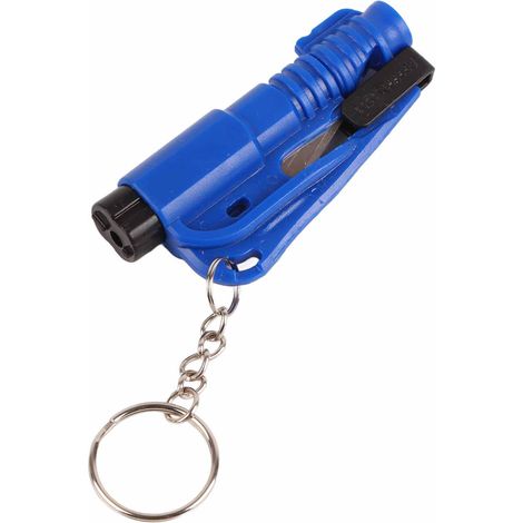 3-in-1-Nothammer und Autoscheibenbrecher, Miniatur-Multitool in Blau für Fahrzeugnotfälle (1/5)