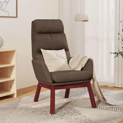 Chaise de relaxation Fauteuil relax - Taupe Tissu BonneVie-35710 (1/5)