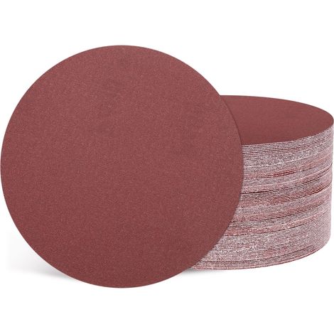 60 Pcs Disques À Poncer 125 mm Grain 400 À Dos crochet Rouge (1/5)
