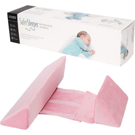 Babystützkissen, verstellbares dreieckiges Babykeilkissen, Anti-Roll-Seitenkissen für Seitenschläfer, abnehmbarer, waschbarer Bezug, 0-12 Monate (1/5)