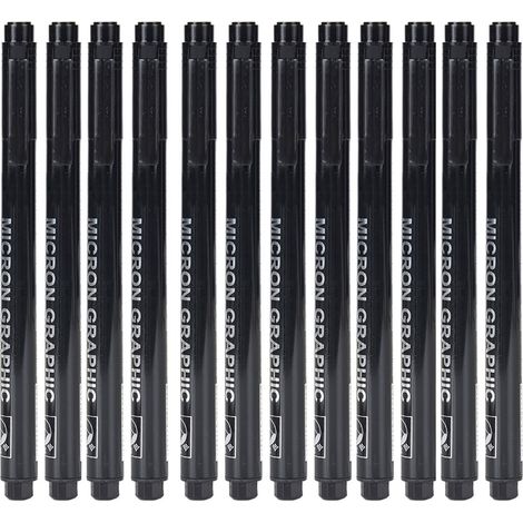 Marqueur à eau métallique étanche - Stylo de dessin pour animation 8050-12, outil de ligne fine résistant à l'eau, kit de 12 pièces. (1/5)