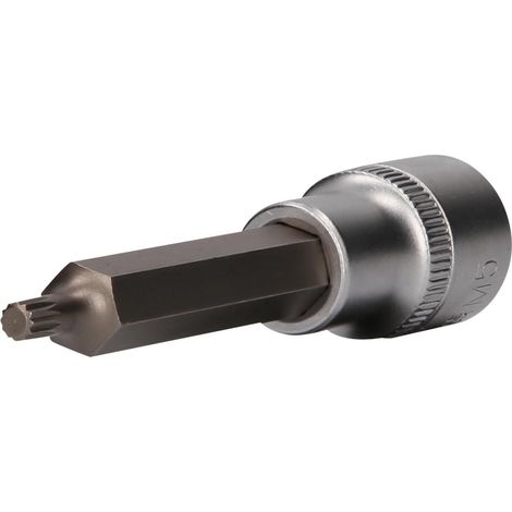 BRILLIANT TOOLS 1/2" punta de vaso XZN 100 mm de largo M5 - BT022940 (1/4)