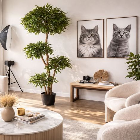 180cm Fire Retardant Ruscus Tree With 4173 Leaves - Premium Quality (1/2)