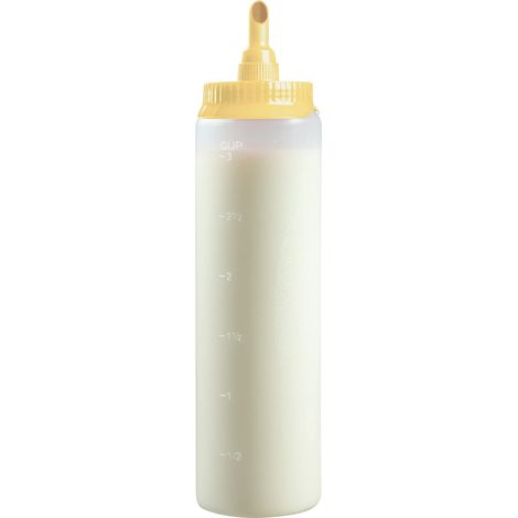 Bestron dispensatoreper impasto, dosatore per impasto da 700 ml, per crepes, poffertjes, pancake, waffle, muffin o ciambelle, colore: Giallo