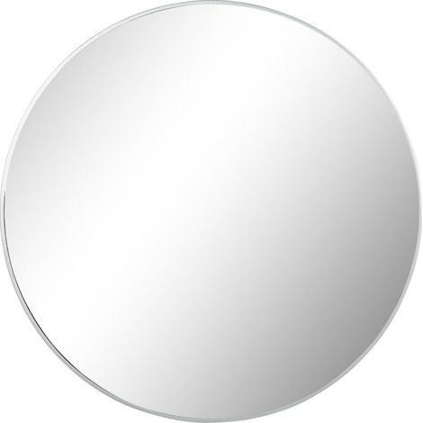 Miroir design argenté pour intérieur chic et élégant - Argent métallique brillant (1/4)