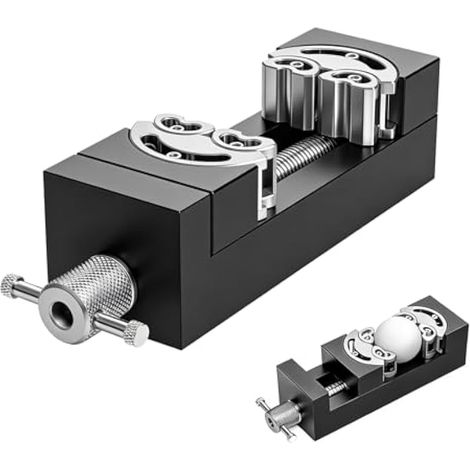 Mini étau de Banc, étau Fractal Intelligent Auto-Ajustable en Alliage D'Aluminium 6 Machoires Indépendantes pour Objets Irréguliers Artisanat Modélisation et Réparations (1/4)