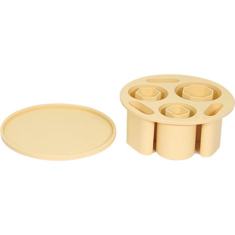 Eiswürfelform für Gefrierschrank, Eisform, 15,9 x 15,8 cm, leicht zu lösendes, flexibles Küchengerät, runde Silikonschale in Lebensmittelqualität für Wodka, Whisky und kalte Getränke