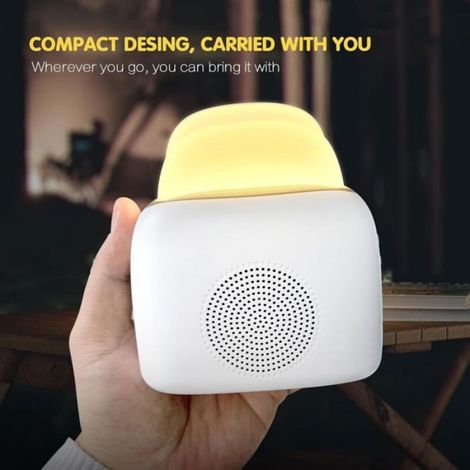 Veilleuse pour chambre d'enfant, rechargeable avec haut-parleur Bluetooth, lampe portable pour bébé et adulte, décoration de chambre (1/4)
