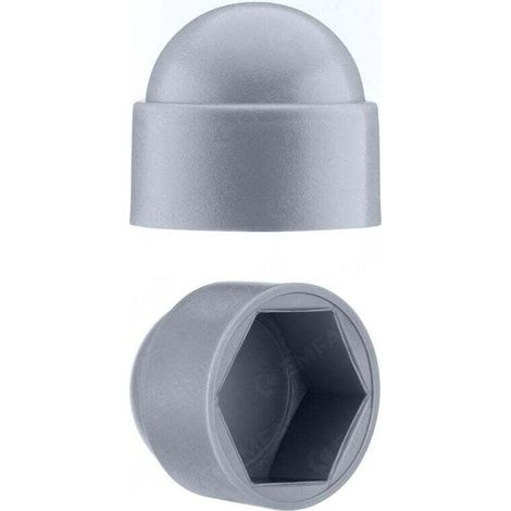 YMYNY Cache-écrous M10 pour clé de 17 Gris 50 pcs. (1/4)