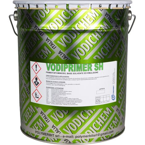 Primer Bituminoso a Solvente Vodichem Vodiprimer Sh 5 kg
