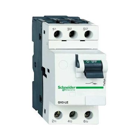 Disjoncteur moteur GV2LE 6,3 A 3P 3d déclencheur magnétique - GV2LE10