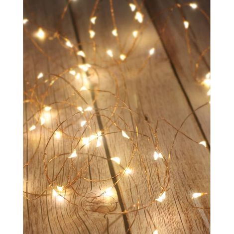 Fairy Lights, 5M 50LED Fairy Lights Battery Operated Mini LED Indoor Fairy Lights Decoration for Bedroom Christmas Wedding Party Home Garden, Warm White