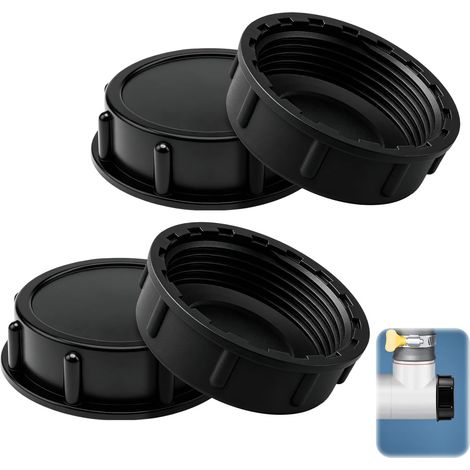 4 Pièces Bouchons d'Obturation 40mm pour Tuyau d'Évacuation (Noir) (1/5)