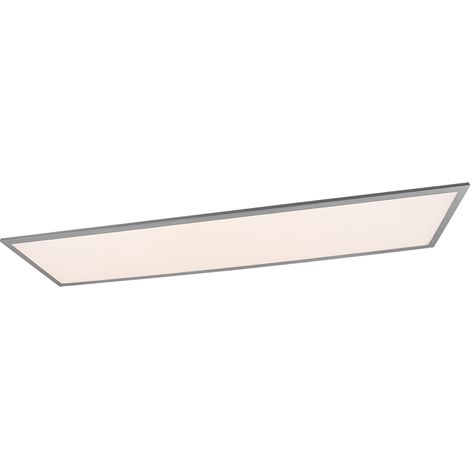 GAMMA PLAFONIERA LED 33,5W 4200lm, 2700 - 6500K RETTANGOLARE BORDO ALLUMINIO CON TELECOMANDO MULTIFUNZIONE 120X30CM DIMMERABILE (1/4)