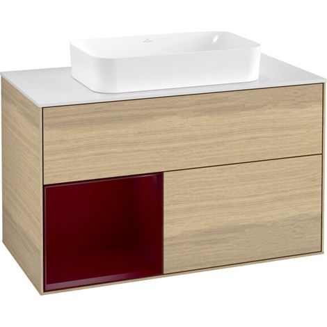 Villeroy & Boch F651HBPC Meuble sous-lavabo Finion F65 (1/2)