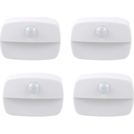 Veilleuse intelligente à détecteur de présence humaine, lampe LED infrarouge pour escalier, armoire, tiroir ou bibliothèque