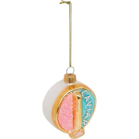 Lampada a sospensione a forma di abete “caviar” in vetro rosa e bianco, 8 cm - Atmosphera créateur d'intérieur (1/2)