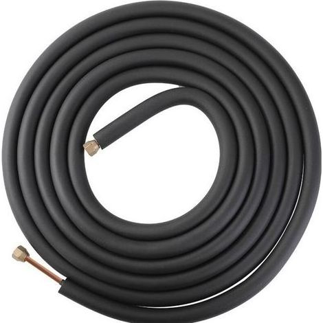 Tuyau de raccordement climatisation 5m - Aluminium avec raccords cuivre - Épaisseur renforcée - Installation sans soudure - Type 1P (1/2)