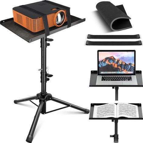 Trépied de projecteur avec roulettes Support Universel pour Ordinateur Portable Support DJ Multifonctionnel avec Hauteur réglable (Trépied Ordinaire) (1/5)