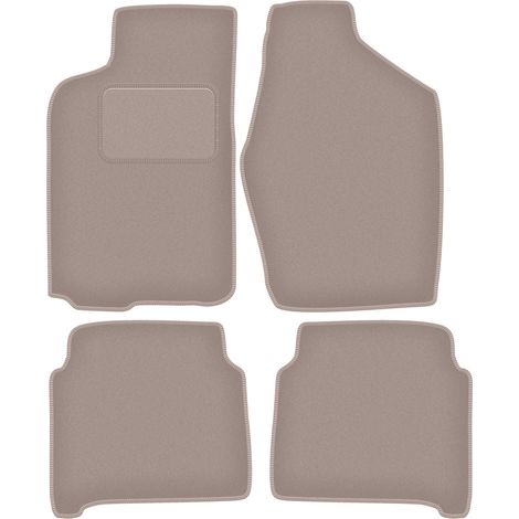 Alfombrillas de terciopelo para coche: Toyota Camry V20 II sedán (1986-1991) beige (1/5)