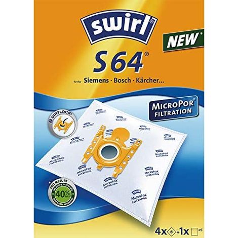 Swirl S64 S66 Micro Sacchetto aspirapolvere 4 pz. (1/5)
