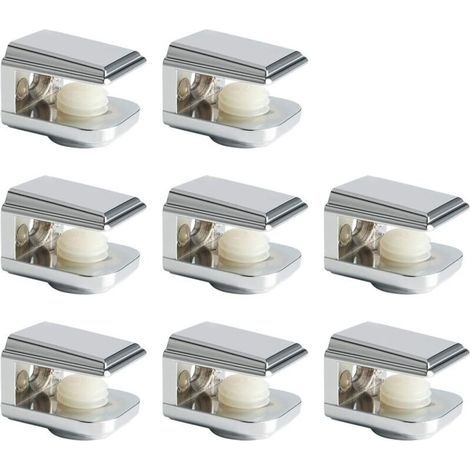 8 Pièces de Pinces à Verre - Support de Verre Réglable - Verre Adaptatif de 5-8 mm d'Épaisseur - Pince de Support de Verre, Pratique Pince Verre (1/4)