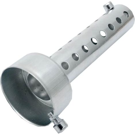 45mm Silencieux pour moto universel pour pot d'échappement de moto silencieux déflecteur silencieux court, Argent (1/4)