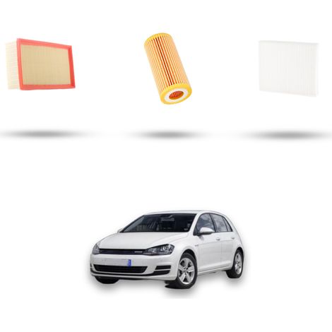 Kit tagliando 3 filtri compatibile con Vw Golf VII (5G1/BA5) 2.0 GTD 135kw Dal 2014 (1/4)
