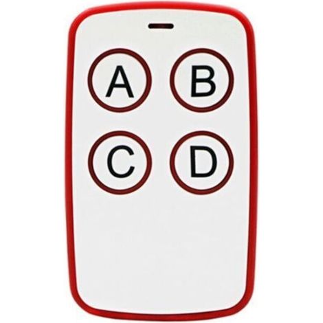(Rouge) télécommande à copie filaire 433Mhz pour porte de garage électrique, portable longue distance (1/5)