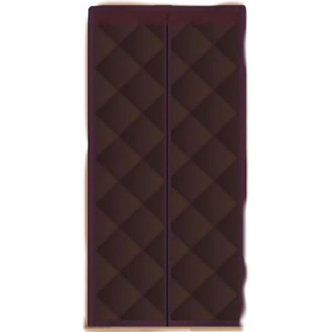 Rideau De Porte En Coton - Isolation Thermique Et Phonique - 130x200 cm - Couleur Café - Lot De 2 (1/5)