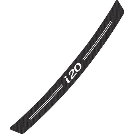 (Noir et rouge - Pour i20) Autocollant de voiture compatible avec les accessoires automobiles Hyundai, autocollant de coffre en fibre de carbone (1/5)
