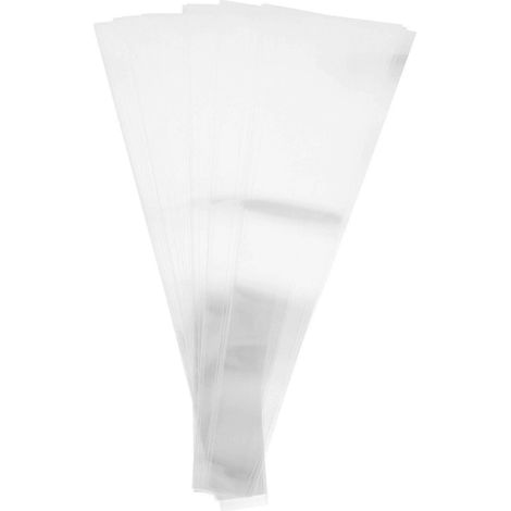 50 sachets en cellophane transparents pour emballage floral, fournitures pour fleuristes - 45 x 12 x 0,01 cm (1/2)