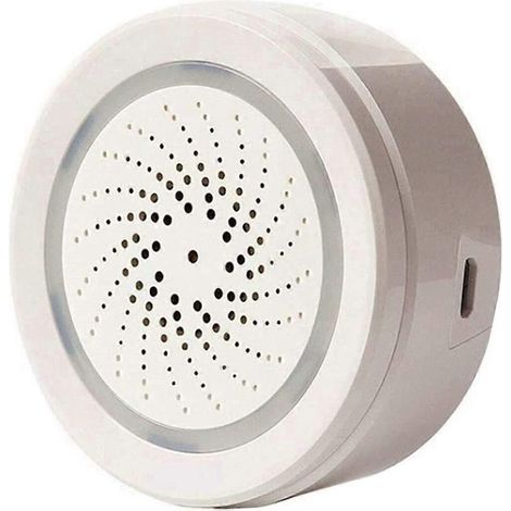 Intelligenter WLAN-Sensor für Temperatur und Luftfeuchtigkeit im Innen- und Außenbereich, kompatibel mit Alexa und Google Home.