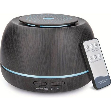 Umidificatore da 300 ml effetto legno, nebulizzazione a freddo, porta USB, lampada aromatica per auto con nebulizzazione a ultrasuoni - Crezuo