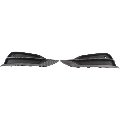 1 paire de grilles de feux antibrouillard avant gauche et droite, référence 31425447, accessoires auto de remplacement pour S90 V90 2016-2019, style fibre de carbone (1/5)