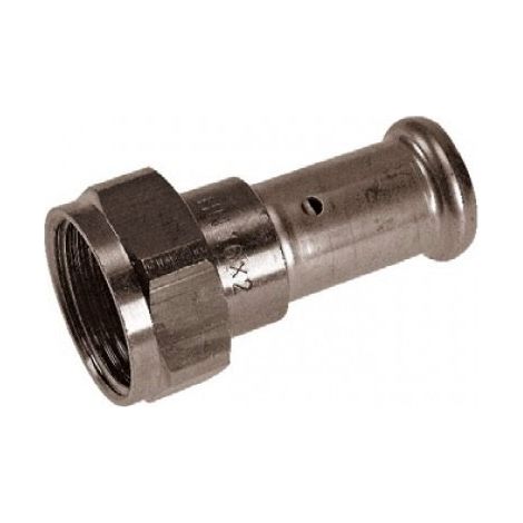 Manicotto femmina con dado girevole sede piana in ottone 26X3/4" 26P26Z05