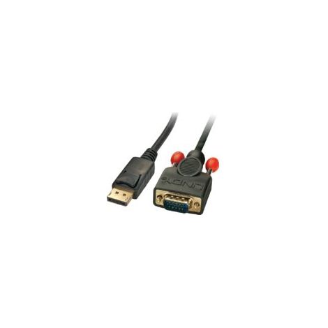 MicroConnect - Videokonverter - DisplayPort - VGA - Schwarz (1/2)