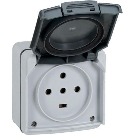 Legrand Plexo presa completa impermeabile grigia IP55