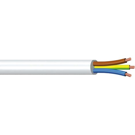 CAVO TRIPOLARE 10MT SEZIONE 3X1 BIANCO (1/2)