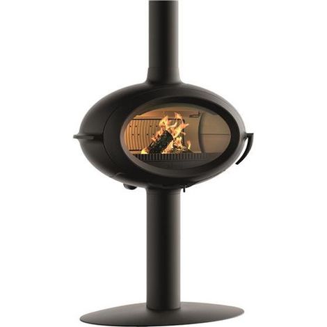 stufa a legna in ghisa nera da 7kw - p648114 - invicta