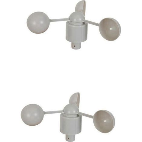2X WH-SP-WS01 Anémomètre, instrument de mesure de la vitesse du vent, capteur de vitesse du vent, instrument météorologique
