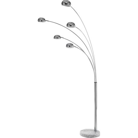 Stehlampe modern mit 5 verstellbaren Lampenschirmen h216 cm Wellington